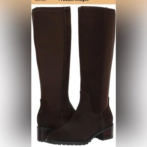 Blonde Elegant Brown Knee-High Women's Boots